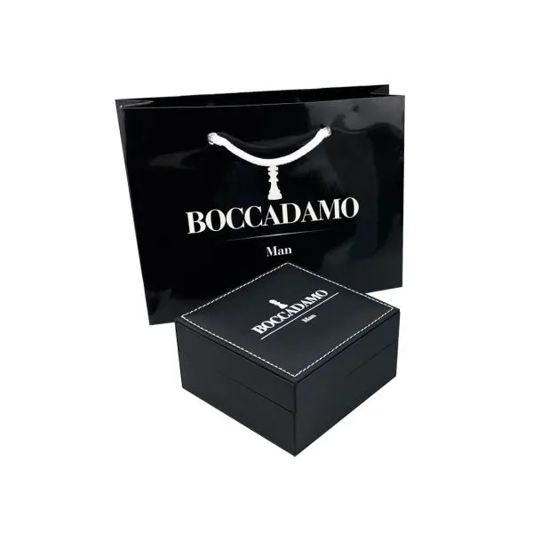 MBR221V Bracciale in cuoio verde scuro con inserti sferici    