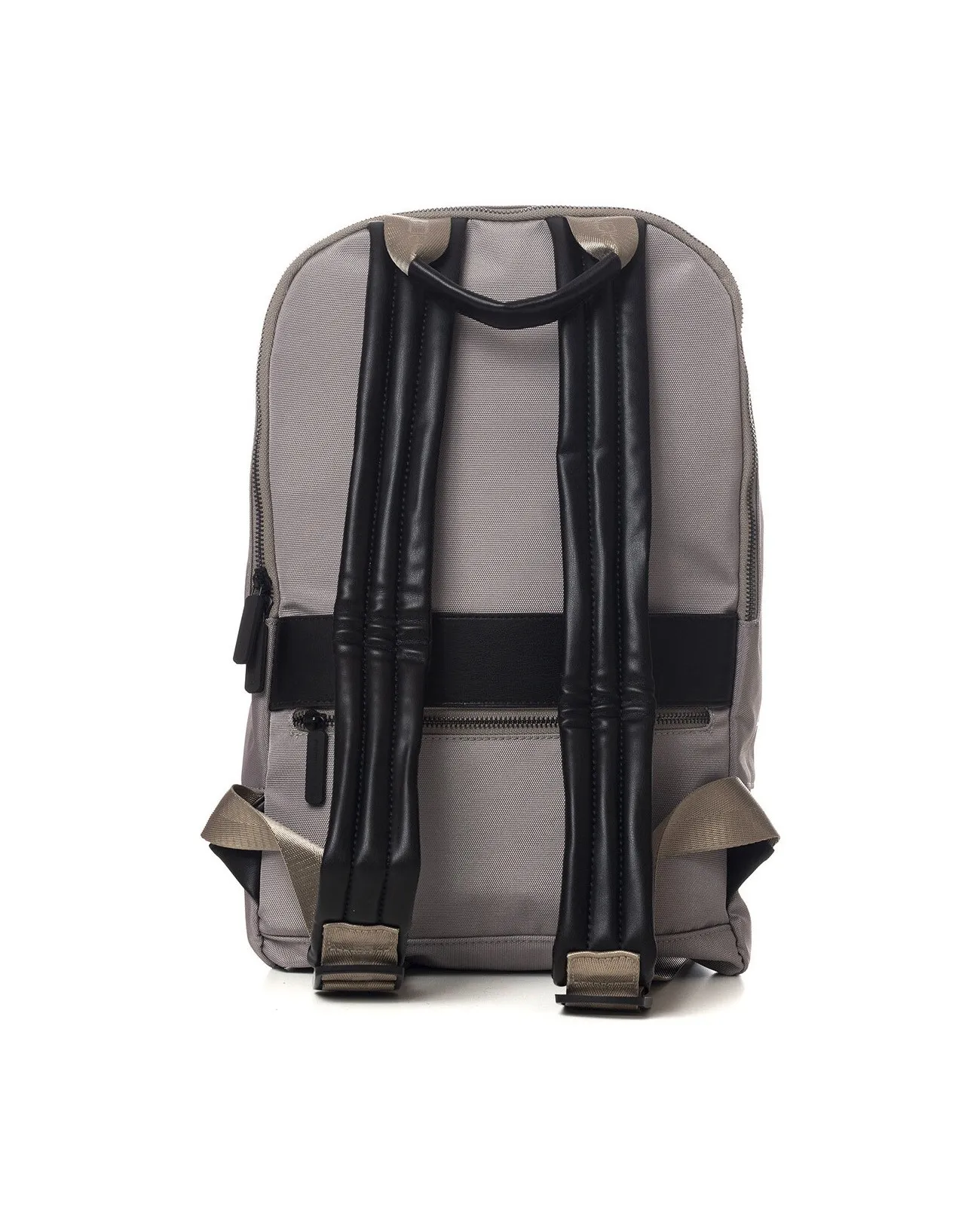Momo Design - Zaino uomo in tessuto e pelle con tasca esterna